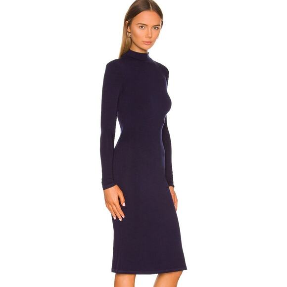 Lovers and Friends Cecilia Midi Dress in Navy Blue NWT Size Small - Picture 3 of 3